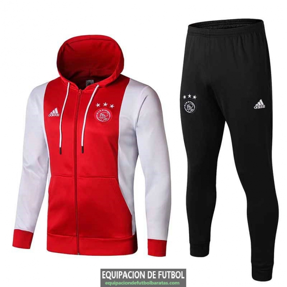 Ajax Chaqueta Capucha Red + Pantalon 2019-2020