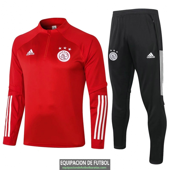 Ajax Sudadera De Entrenamiento Red + Pantalon 2020-2021