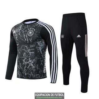 Alemania Sudadera De Entrenamiento Black + Pantalon 2020-2021