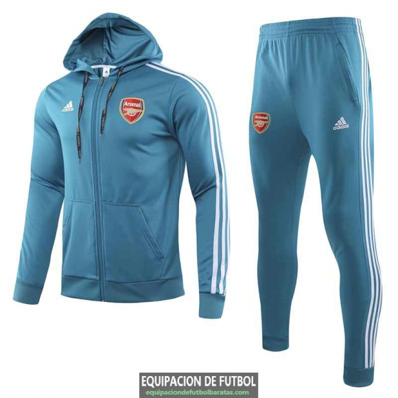 Arsenal Chaqueta Capucha Blue + Pantalon 2019-2020