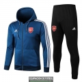 Arsenal Chaqueta Capucha Blue White + Pantalon 2019-2020