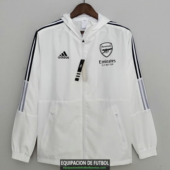 Arsenal Chaqueta Rompevientos White I 2022/2023