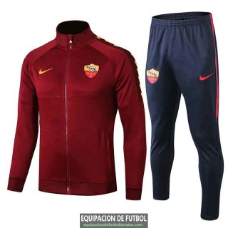 AS Roma Chaqueta Red + Pantalon 2019-2020