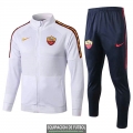 AS Roma Chaqueta White + Pantalon 2019-2020