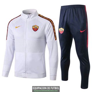 AS Roma Chaqueta White + Pantalon 2019-2020