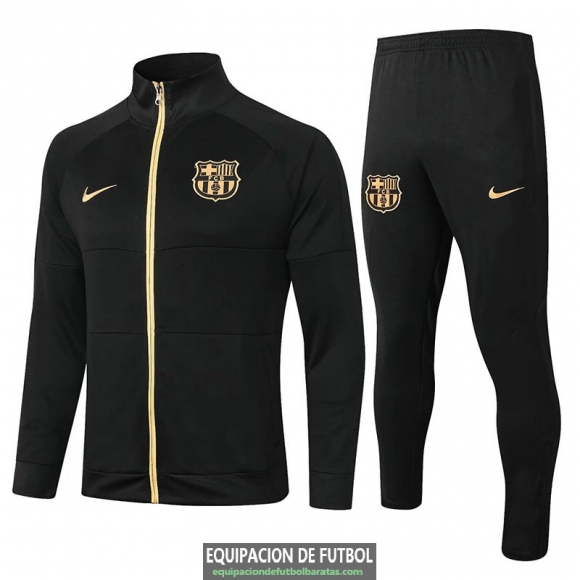 Barcelona Chaqueta Black + Pantalon Black 2020/2021