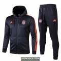 Bayern Munich Chaqueta Capucha Black + Pantalon 2019-2020