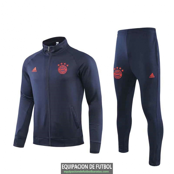 Bayern Munich Chaqueta Navy Blue + Pantalon 2019-2020