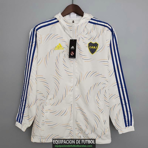 Boca Juniors Chaqueta Rompevientos White III 2021/2022