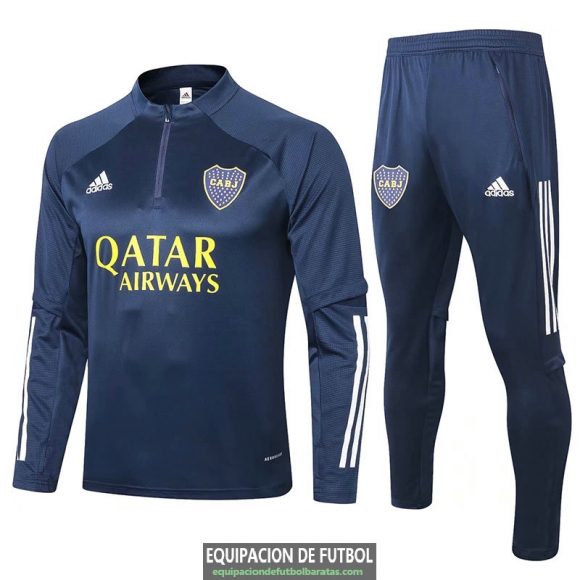 Boca Juniors Sudadera De Entrenamiento Navy + Pantalon 2020-2021