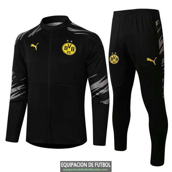 Borussia Dortmund Chaqueta Black + Pantalon Black 2020/2021