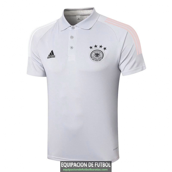 Camiseta Alemania Polo Light Grey 2020-2021