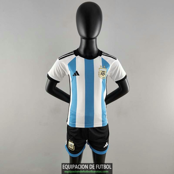 Camiseta Argentina Ninos Primera Equipacion 2022/2023