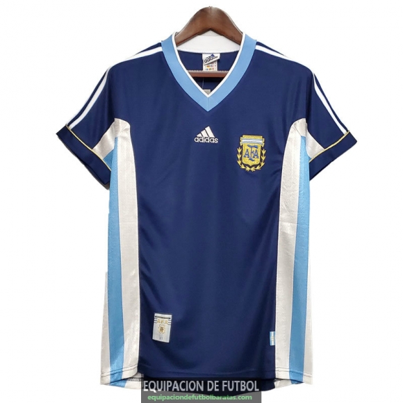 Camiseta Argentina Retro Segunda Equipacion 1998 1999