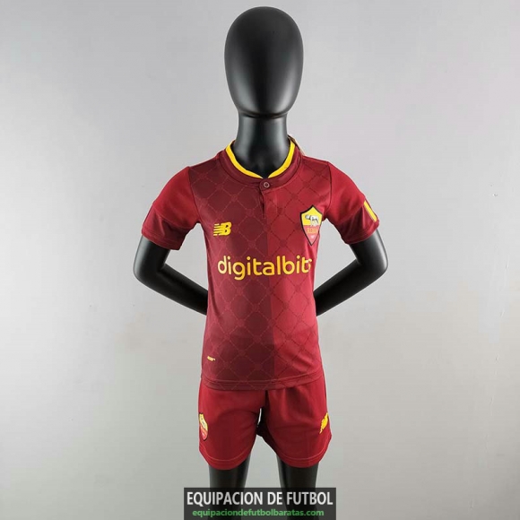 Camiseta AS Roma Ninos Primera Equipacion 2022/2023