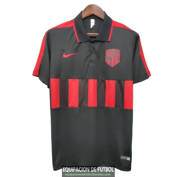 Camiseta Atletico De Madrid Polo Black 2020-2021