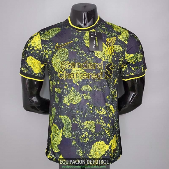 Camiseta Authentic Liverpool Concept Edition Black Yellow 2021/2022