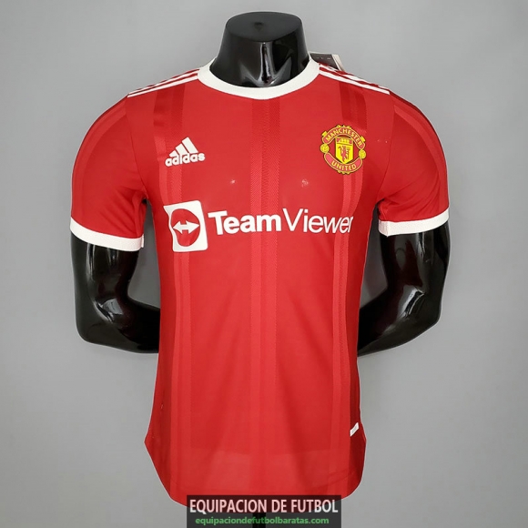 Camiseta Authentic Manchester United Primera Equipacion 2021/2022