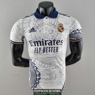 Camiseta Authentic Real Madrid Dragon White 2022/2023