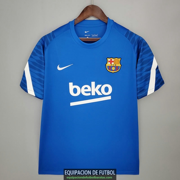 Camiseta Barcelona Training Blue II 2021/2022