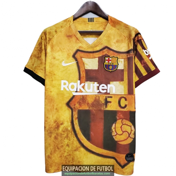 Camiseta Barcelona Training Suit Yellow 2020-2021