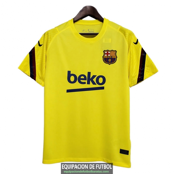 Camiseta Barcelona Training Yellow 2020-2021