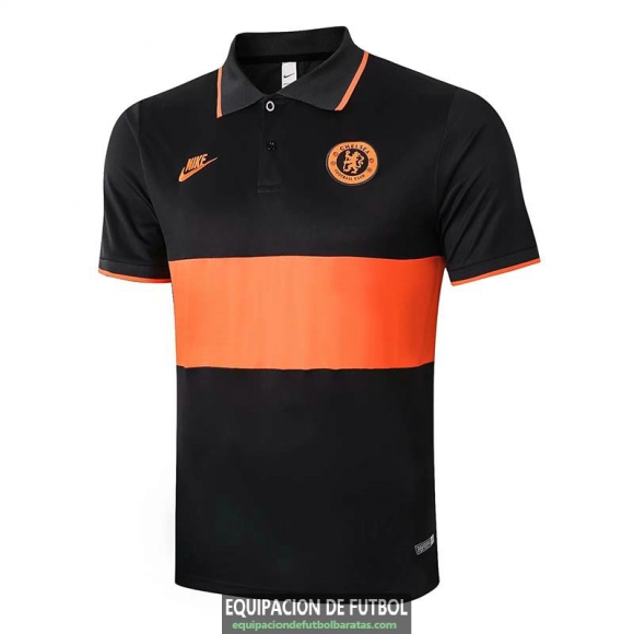 Camiseta Chelsea Polo Black 2019-2020