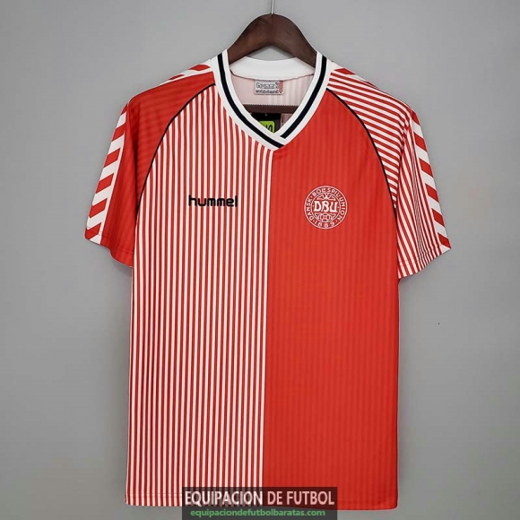 Camiseta Dinamarca Retro Primera Equipacion 1986/1987