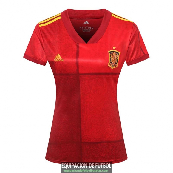 Camiseta Espana Camiseta Mujer Primera Equipacion 2020-2021