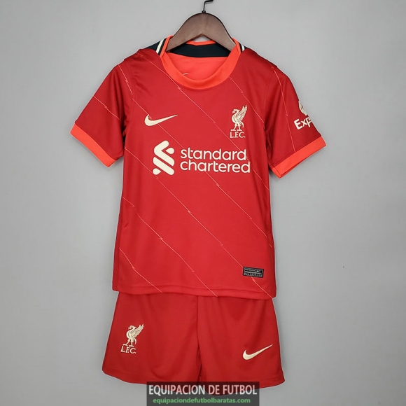 Camiseta Liverpool Ninos Primera Equipacion 2021/2022