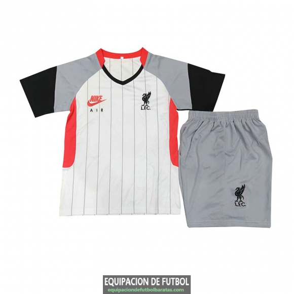 Camiseta Liverpool Ninos White 2020/2021