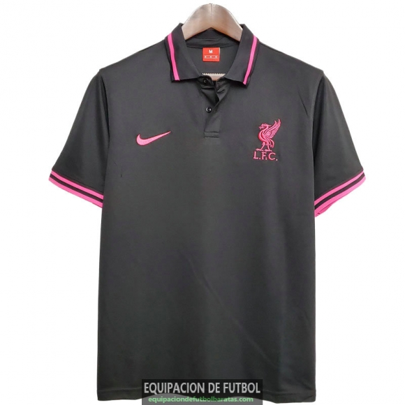 Camiseta Liverpool Polo Black 2020-2021