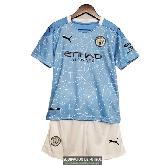 Camiseta Manchester City Ninos Primera Equipacion 2020-2021