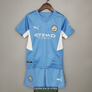 Camiseta Manchester City Ninos Primera Equipacion 2021/2022