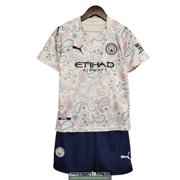 Camiseta Manchester City Ninos Tercera Equipacion 2020-2021