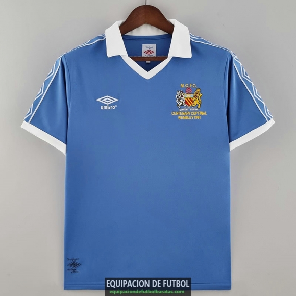 Camiseta Manchester City Retro Primera Equipacion 1981/1982