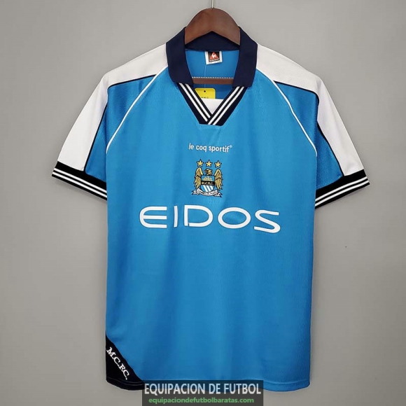 Camiseta Manchester City Retro Primera Equipacion 1999/2001