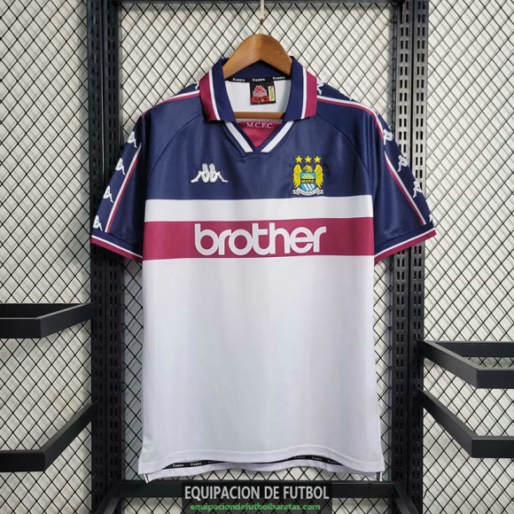 Camiseta Manchester City Retro Segunda Equipacion 1997/1998