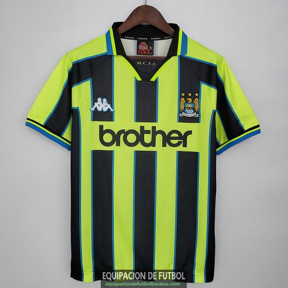 Camiseta Manchester City Retro Segunda Equipacion 1998/1999