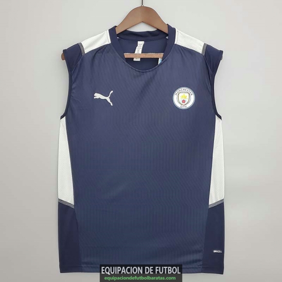 Camiseta Manchester City Vest Training Royal Blue 2021/2022