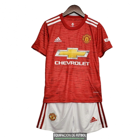 Camiseta Manchester United Ninos Primera Equipacion 2020-2021