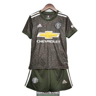 Camiseta Manchester United Ninos Segunda Equipacion 2020-2021