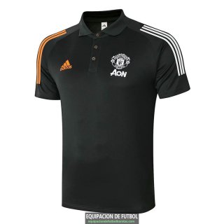 Camiseta Manchester United Polo Black 2020-2021