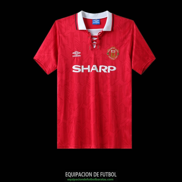 Camiseta Manchester United Retro Primera Equipacion 1992/1993