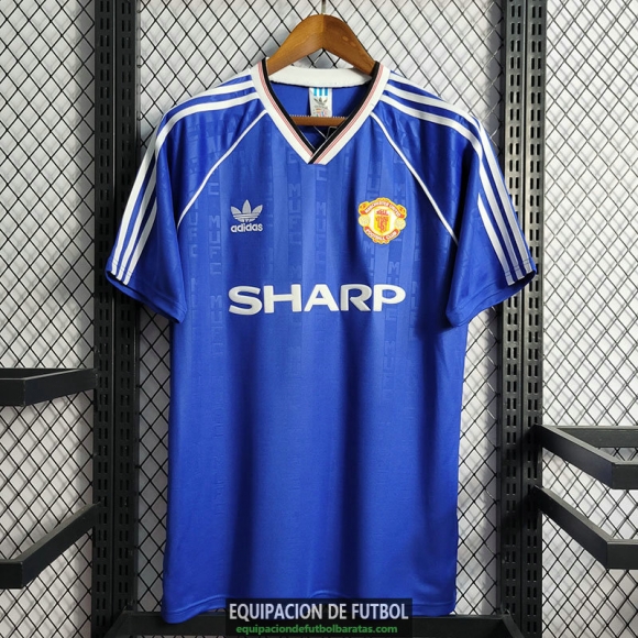 Camiseta Manchester United Retro Segunda Equipacion 1988 1990