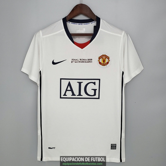 Camiseta Manchester United Retro Segunda Equipacion Champions League 2008/2009