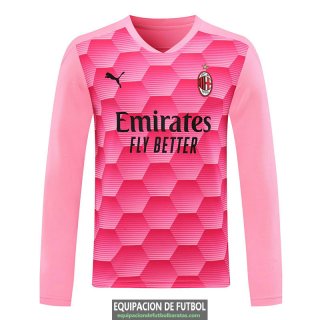 Camiseta Manga Larga AC Milan Portero Pink 2020/2021