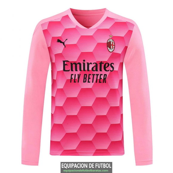 Camiseta Manga Larga AC Milan Portero Pink 2020/2021