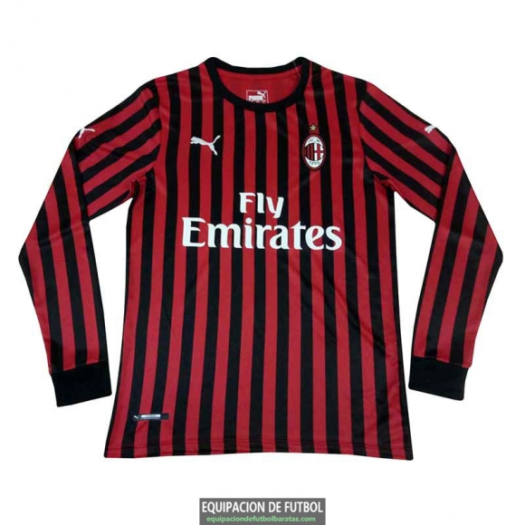 Camiseta Manga Larga AC Milan Primera Equipacion 2019-2020