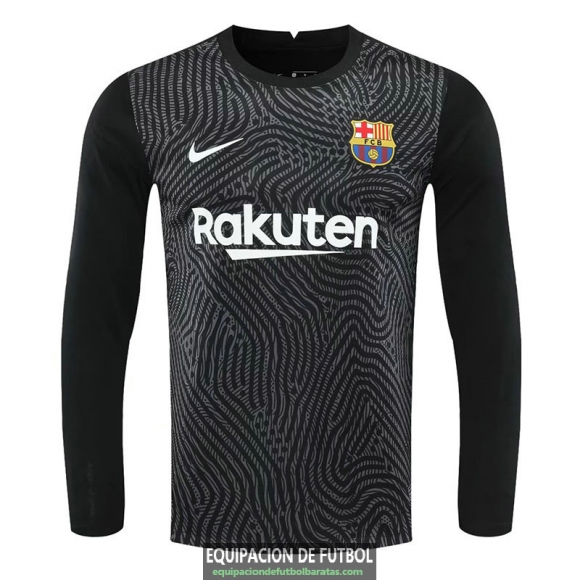 Camiseta Manga Larga Barcelona Portero Black 2020/2021